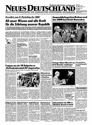Neues Deutschland Online-Archiv vom 26.08.1980