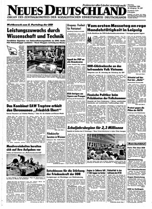 Neues Deutschland Online-Archiv vom 02.09.1980