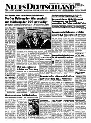 Neues Deutschland Online-Archiv vom 04.09.1980