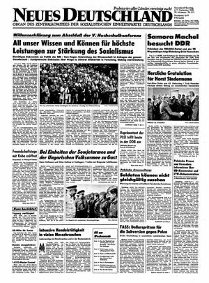 Neues Deutschland Online-Archiv vom 06.09.1980