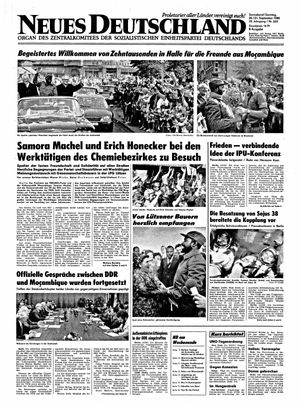 Neues Deutschland Online-Archiv vom 20.09.1980