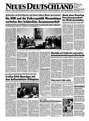 Neues Deutschland Online-Archiv vom 22.09.1980