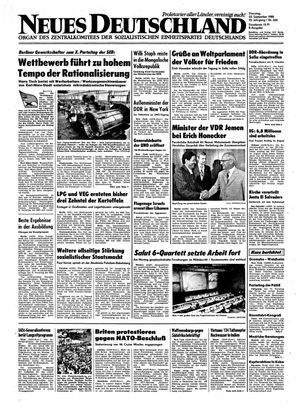 Neues Deutschland Online-Archiv vom 23.09.1980