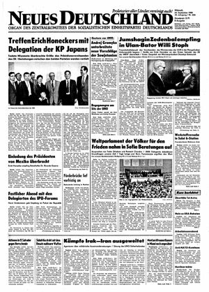 Neues Deutschland Online-Archiv vom 24.09.1980