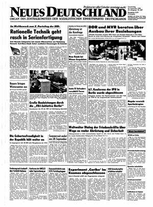 Neues Deutschland Online-Archiv vom 25.09.1980