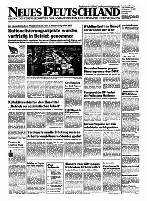 Neues Deutschland Online-Archiv vom 04.10.1980