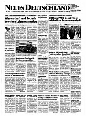Neues Deutschland Online-Archiv vom 30.10.1980