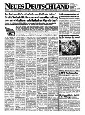 Neues Deutschland Online-Archiv vom 26.11.1980