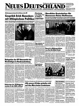 Neues Deutschland Online-Archiv vom 29.11.1980