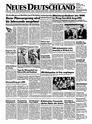 Neues Deutschland Online-Archiv vom 03.12.1980