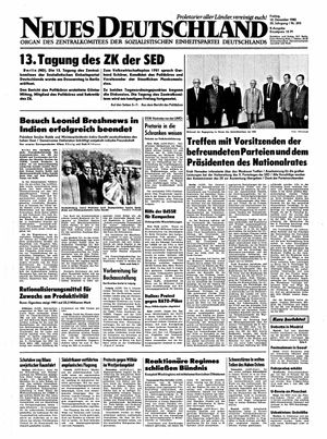 Neues Deutschland Online-Archiv vom 12.12.1980