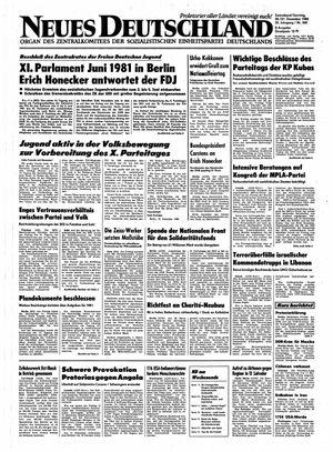 Neues Deutschland Online-Archiv vom 20.12.1980