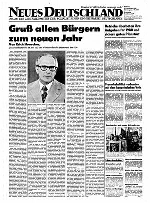 Neues Deutschland Online-Archiv vom 31.12.1980