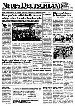 Neues Deutschland Online-Archiv vom 06.01.1981