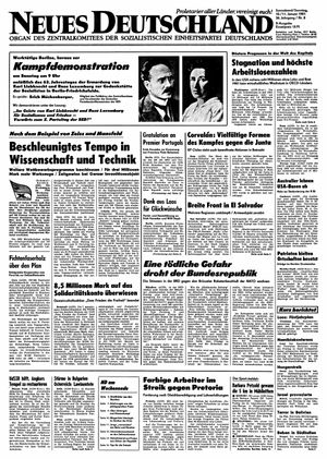 Neues Deutschland Online-Archiv vom 10.01.1981