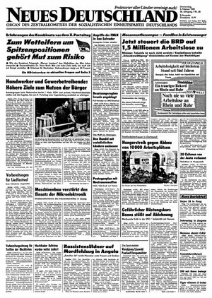 Neues Deutschland Online-Archiv vom 05.02.1981