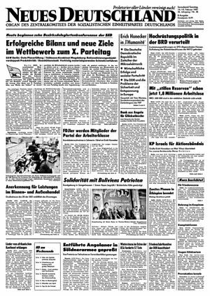Neues Deutschland Online-Archiv vom 14.02.1981
