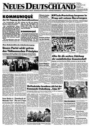 Neues Deutschland Online-Archiv on Apr 7, 1981