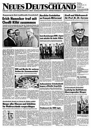 Neues Deutschland Online-Archiv vom 12.05.1981