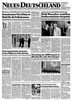 Neues Deutschland Online-Archiv vom 16.05.1981