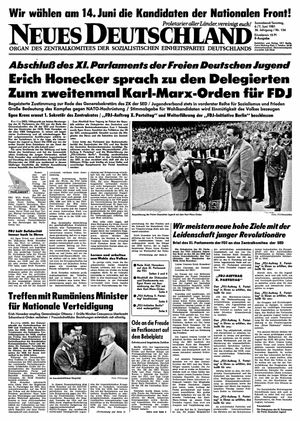 Neues Deutschland Online-Archiv vom 06.06.1981