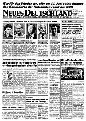 Neues Deutschland Online-Archiv vom 09.06.1981