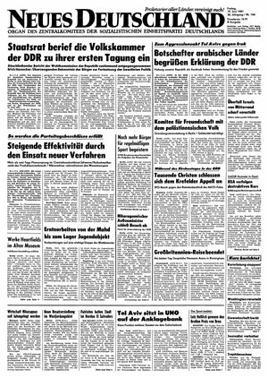 Neues Deutschland Online-Archiv vom 19.06.1981