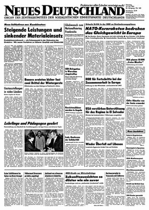 Neues Deutschland Online-Archiv vom 14.07.1981