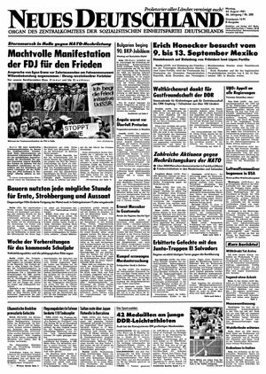 Neues Deutschland Online-Archiv vom 24.08.1981