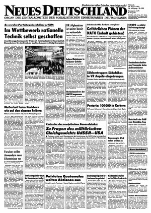 Neues Deutschland Online-Archiv vom 26.08.1981
