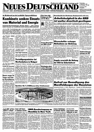 Neues Deutschland Online-Archiv vom 03.09.1981