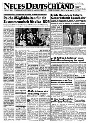 Neues Deutschland Online-Archiv vom 05.09.1981
