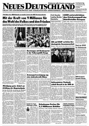 Neues Deutschland Online-Archiv vom 17.10.1981