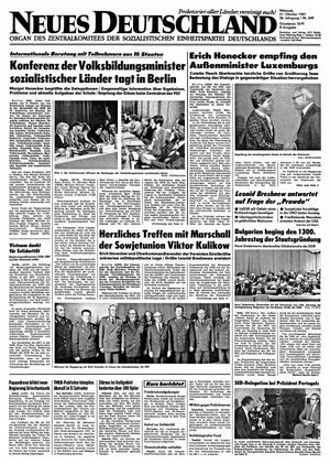 Neues Deutschland Online-Archiv vom 21.10.1981