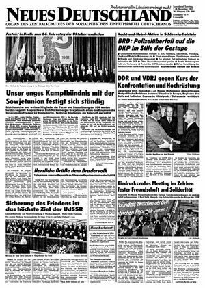 Neues Deutschland Online-Archiv vom 07.11.1981