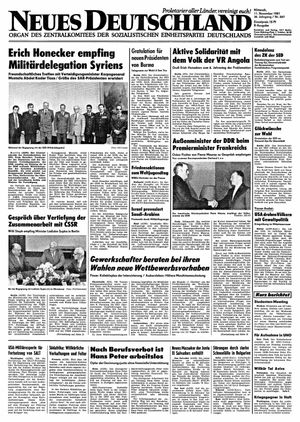 Neues Deutschland Online-Archiv vom 11.11.1981
