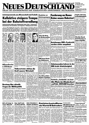 Neues Deutschland Online-Archiv vom 12.11.1981
