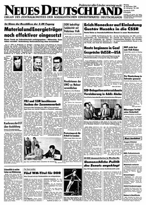 Neues Deutschland Online-Archiv vom 30.11.1981