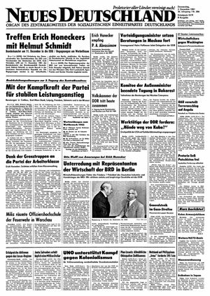 Neues Deutschland Online-Archiv vom 03.12.1981