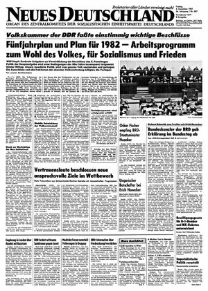 Neues Deutschland Online-Archiv vom 04.12.1981