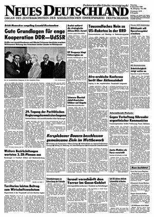 Neues Deutschland Online-Archiv vom 08.12.1981