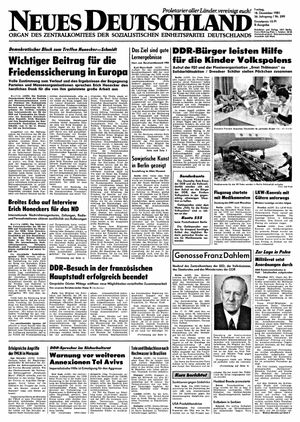 Neues Deutschland Online-Archiv vom 18.12.1981