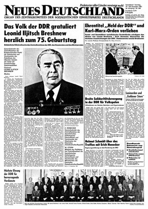 Neues Deutschland Online-Archiv vom 19.12.1981