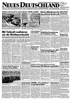 Neues Deutschland Online-Archiv vom 24.12.1981