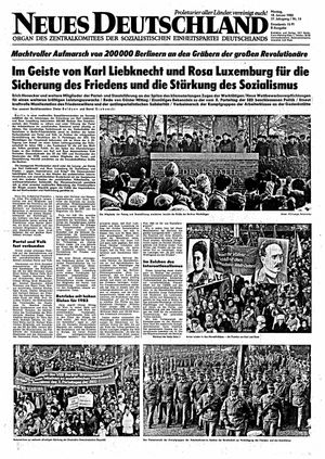 Neues Deutschland Online-Archiv vom 18.01.1982