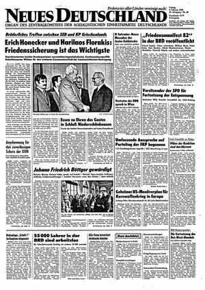 Neues Deutschland Online-Archiv on Feb 5, 1982