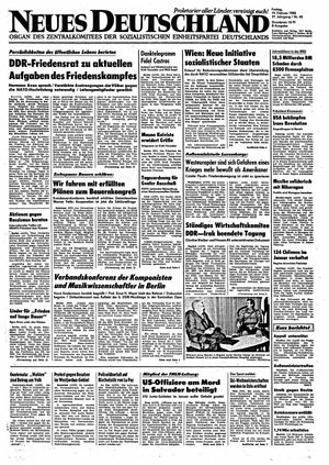 Neues Deutschland Online-Archiv on Feb 19, 1982