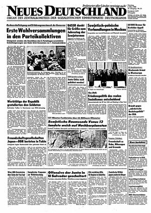 Neues Deutschland Online-Archiv vom 02.03.1982