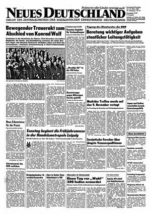 Neues Deutschland Online-Archiv on Mar 13, 1982