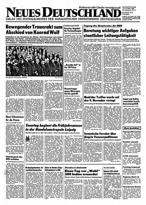 Neues Deutschland Online-Archiv vom 13.03.1982